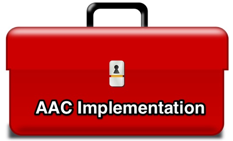 Toolbox with the words AAC Implementation