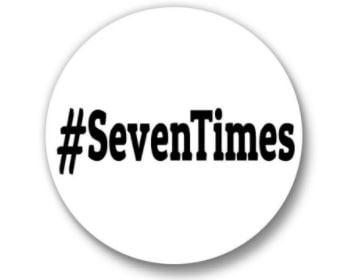 Button with #SevenTimes