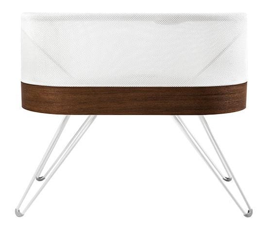 A bassinet with clean modern lines.